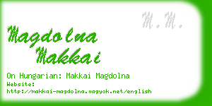 magdolna makkai business card